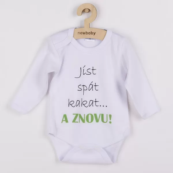 New Baby Body s potiskem jíst spát kakat... A ZNOVU!