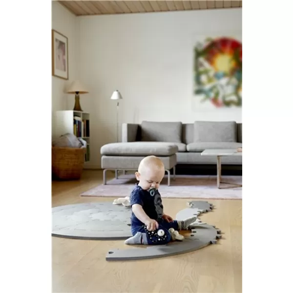 Baby Dan kulatá hrací podložka puzzle/dráha 110 cm