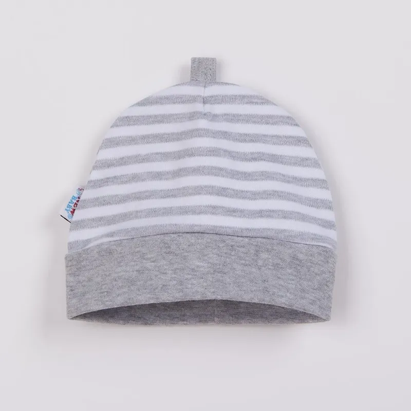 New Baby Kojenecká bavlněná čepička Zebra exclusive