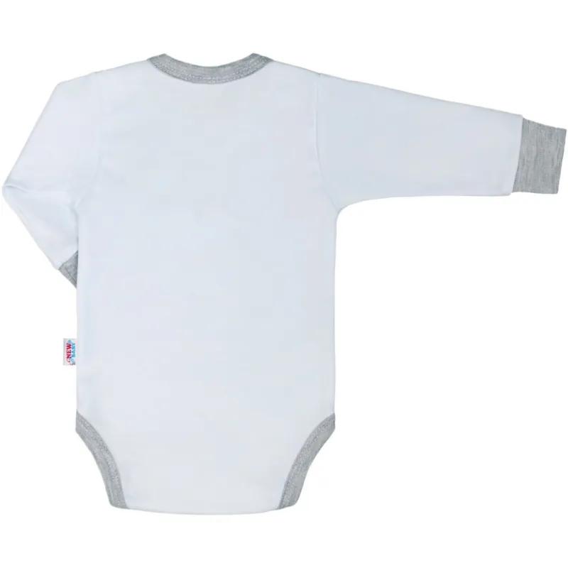 New Baby Luxusní kojenecké body s dlouhým rukávem Honey Bear s 3D aplikací