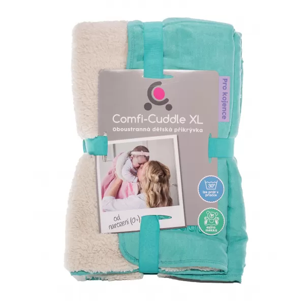 CuddleCo Dětská deka Comfi-Cuddle 140x100cm, Tiffany Blue