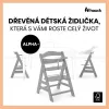 Hauck Alpha+ dřevěná židle