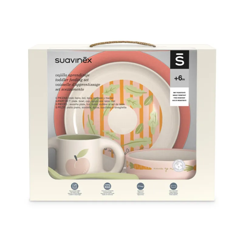 SUAVINEX Jídelní set GO NATURAL +6 m