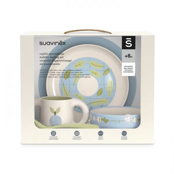 SUAVINEX Jídelní set GO NATURAL +6 m