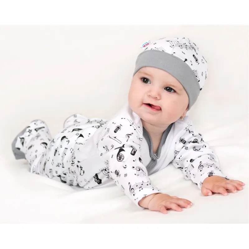 New Baby Kojenecká bavlněná košilka Music