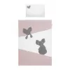 Belisima 5-dílné ložní povlečení Mouse 90/120 růžové