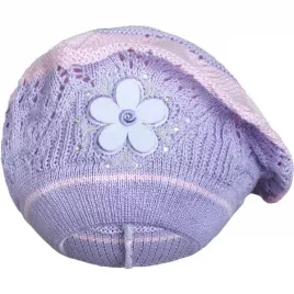 New Baby Pletená čepička-baret