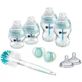 Tommee Tippee Advanced novorozenecký set lahví s kartáčem, 8ks