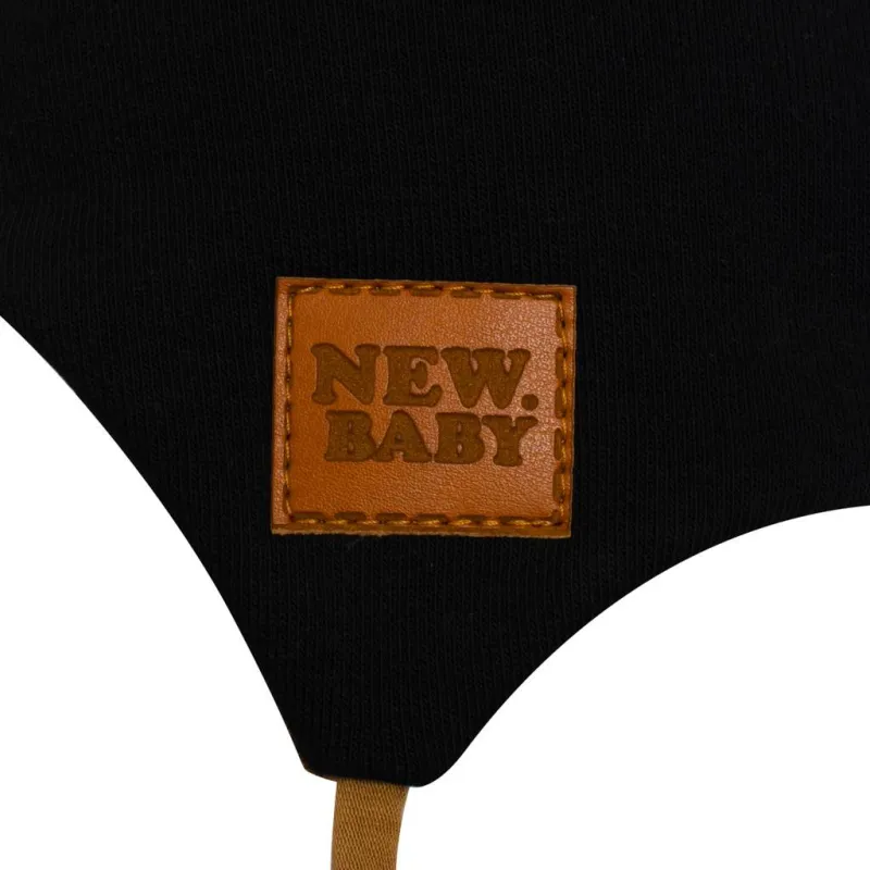New Baby Kojenecká bavlněná čepička s oušky Favorite