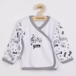New Baby Kojenecká bavlněná košilka Music