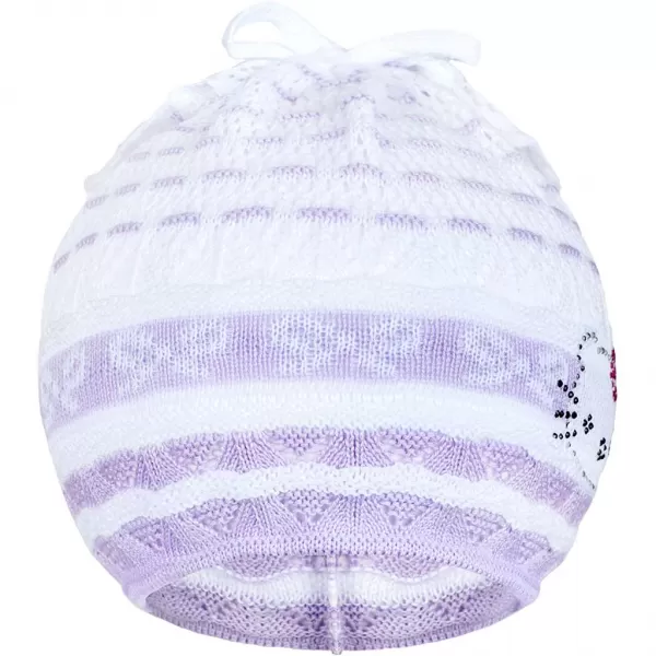 New Baby Pletená čepička-šátek kočička