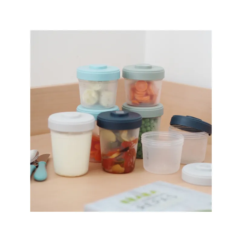 Beaba Sada kelímků na jídlo 4x 150ml / 4x 250ml