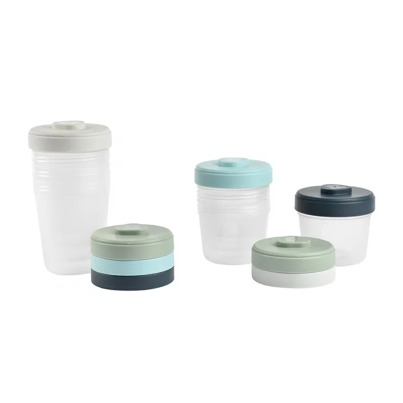 Beaba Sada kelímků na jídlo 4x 150ml / 4x 250ml