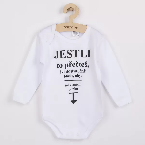 New Baby Body s potiskem ..vyměnit plínku.. - dárkové balení