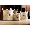 Childhome Koše na hračky Teddy Off White 3 ks