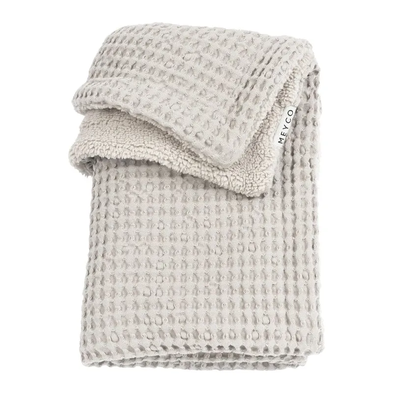 Meyco Deka do postýlky Waffle Teddy fleece