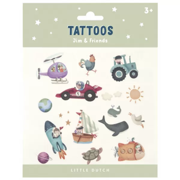 Little Dutch Dětské tetování Jim & Friends