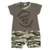 New Baby Kojenecký letní overal Army girl