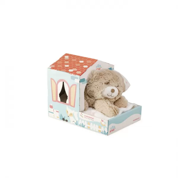 INTERBABY Deka hvězda s medvídkem v domečku 80x110 cm