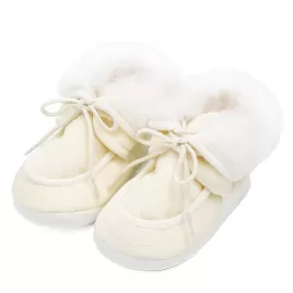 New Baby Kojenecké zimní capáčky béžové 0-3 m