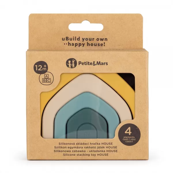 PETITE&MARS Hračka silikonová skládací TAKE&MATCH House 12m+