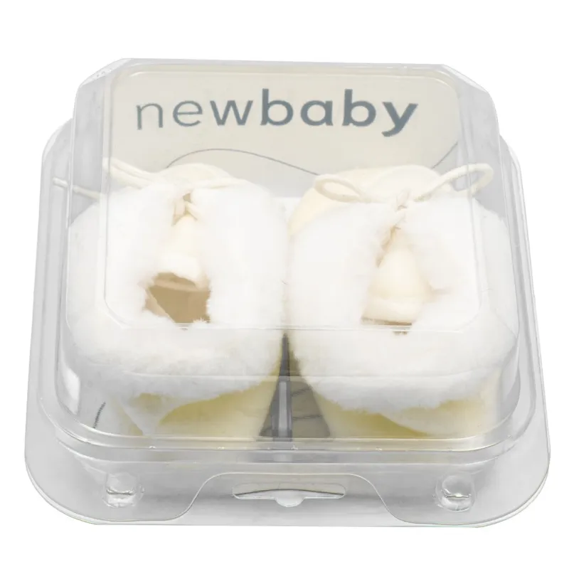 New Baby Kojenecké zimní capáčky béžové 3-6 m