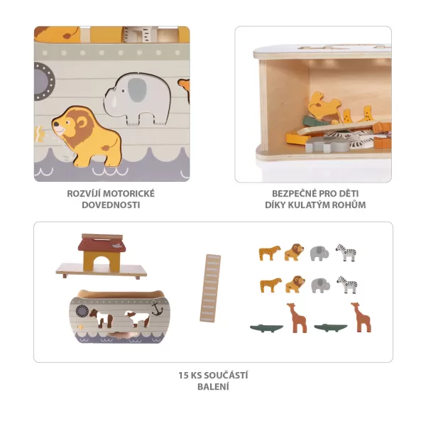 Zopa Dřevěná vkládačka archa, Wood