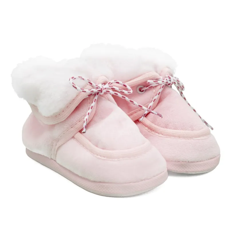 New Baby Kojenecké zimní capáčky růžové 3-6 m