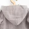 New Baby Kojenecký mušelínový overal s kapucí Comfort clothes
