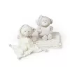 INTERBABY Deka měkká kuličky + přítulka + medvídek