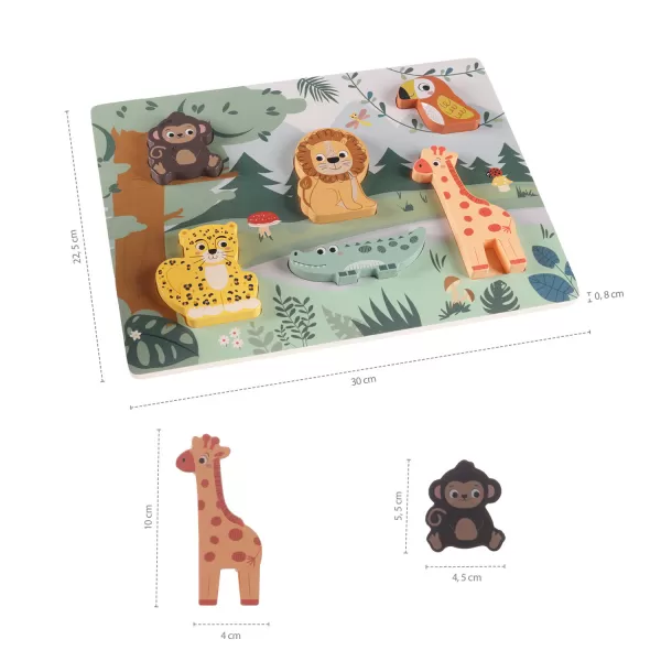 Zopa Dřevěné puzzle jungle, Wood