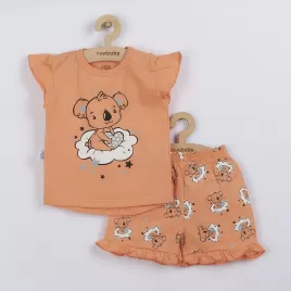 New Baby Dětské letní pyžamko Dream lososové