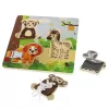 Zopa Dřevěné montessori puzzle, Wood