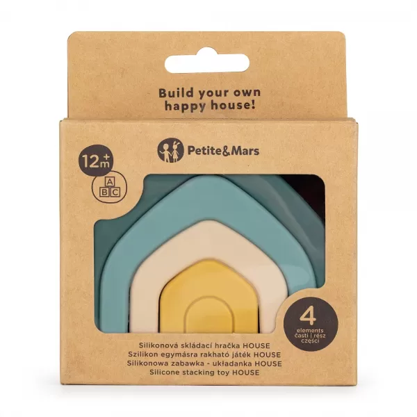 PETITE&MARS Hračka silikonová skládací TAKE&MATCH House 12m+