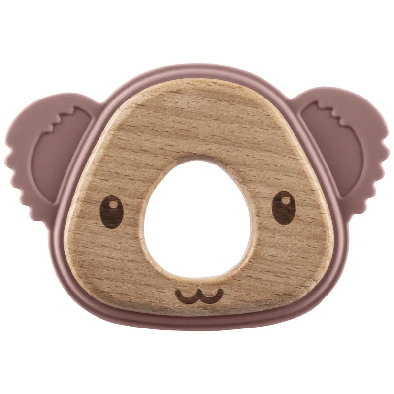 Zopa Silikonové dřevěné kousátko Koala