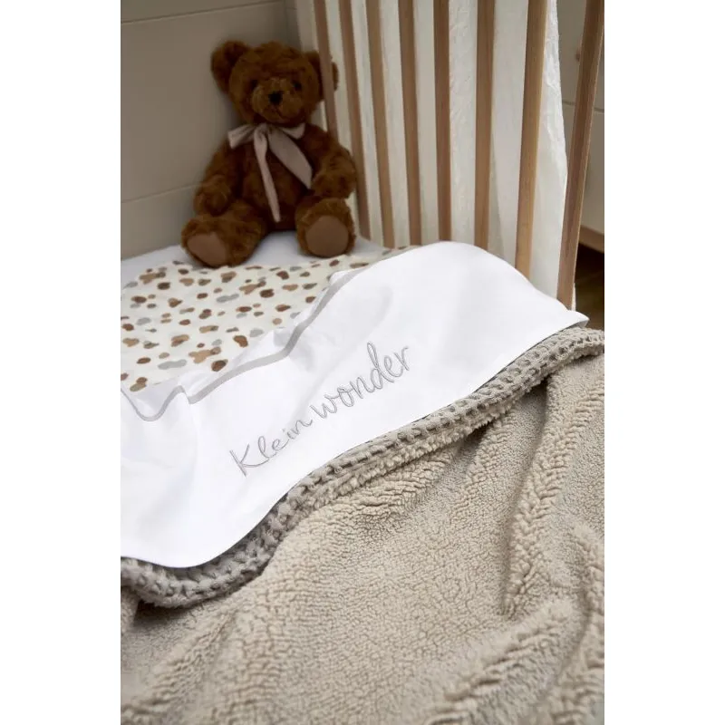 Meyco Deka do postýlky Waffle Teddy fleece