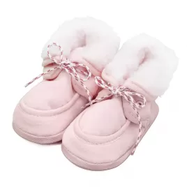 New Baby Kojenecké zimní capáčky růžové 0-3 m