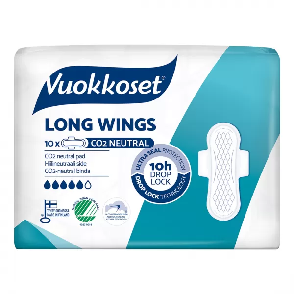 VUOKKOSET Vložky s křidélky Long Wings (10 ks)