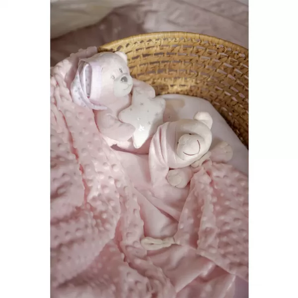 INTERBABY Deka měkká kuličky + přítulka + medvídek