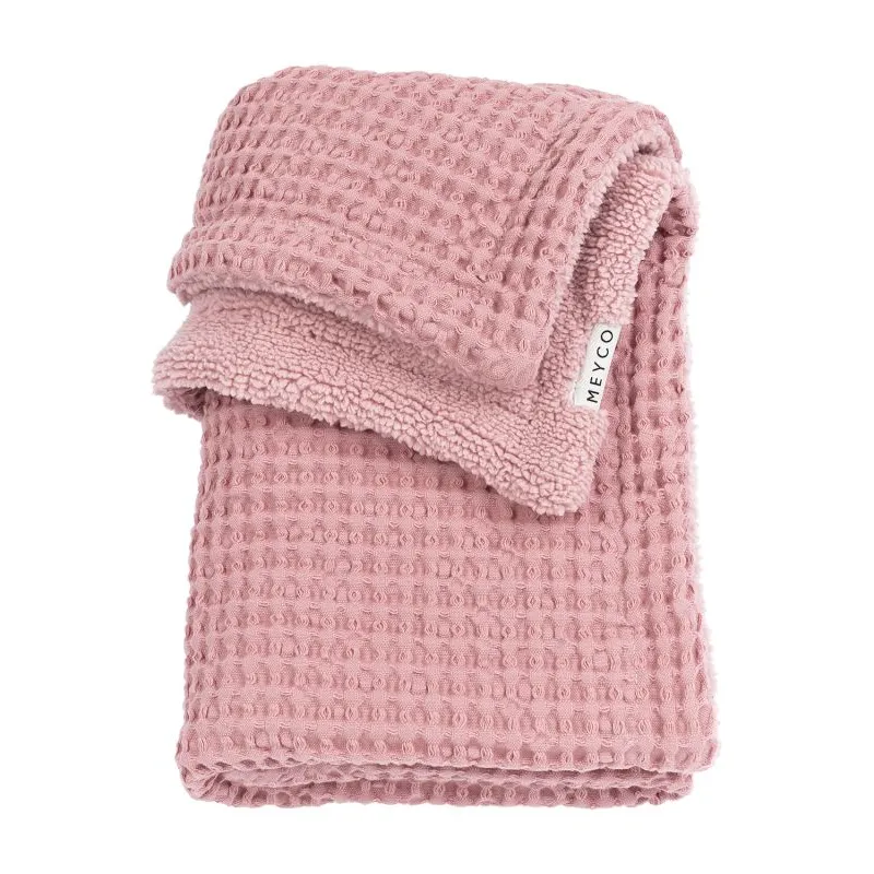 Meyco Deka do postýlky Waffle Teddy fleece