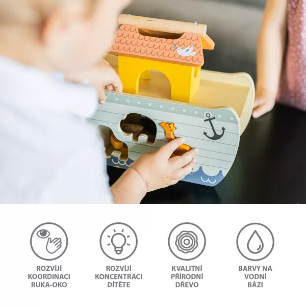 Zopa Dřevěná vkládačka archa, Wood