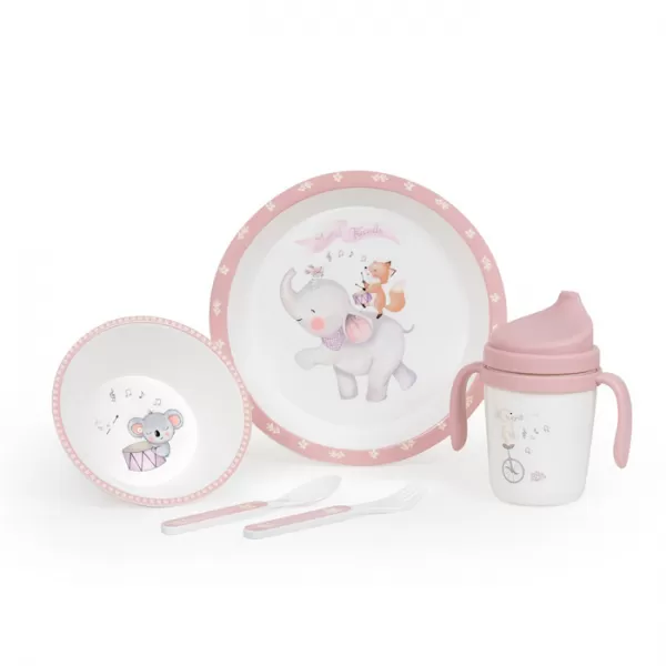 INTERBABY Jídelní set ZVÍŘÁTKA +6M