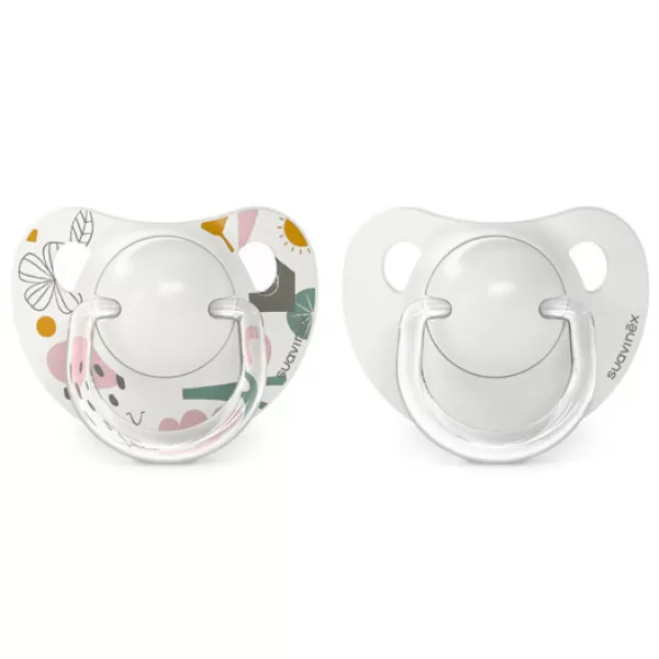 SUAVINEX Dudlík anatomický silikon 0/6 m 2 ks Walk