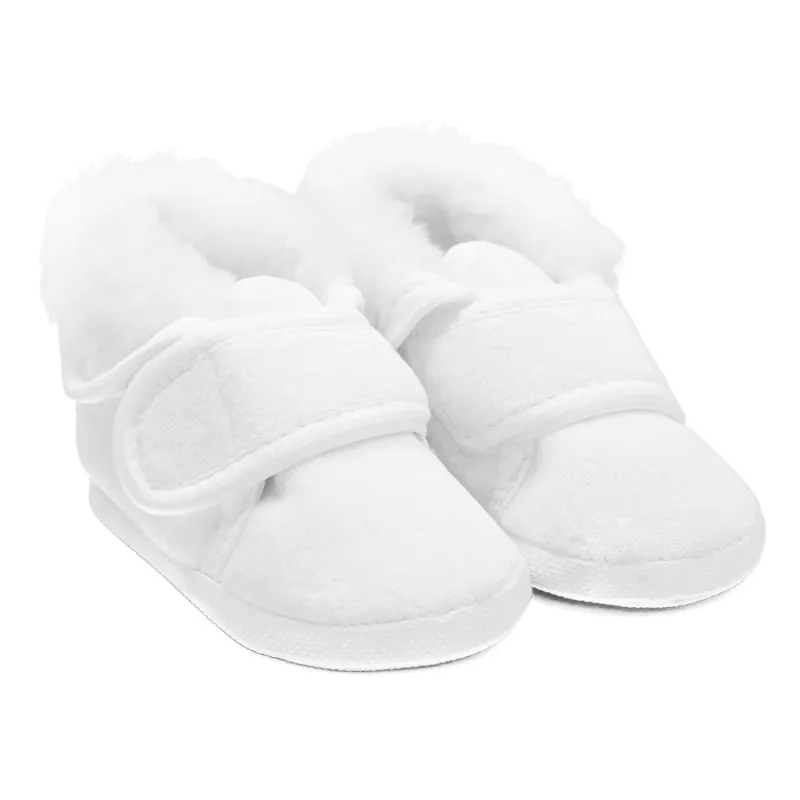 New Baby Kojenecké zimní semiškové capáčky ke křtu 0-3 m kluk