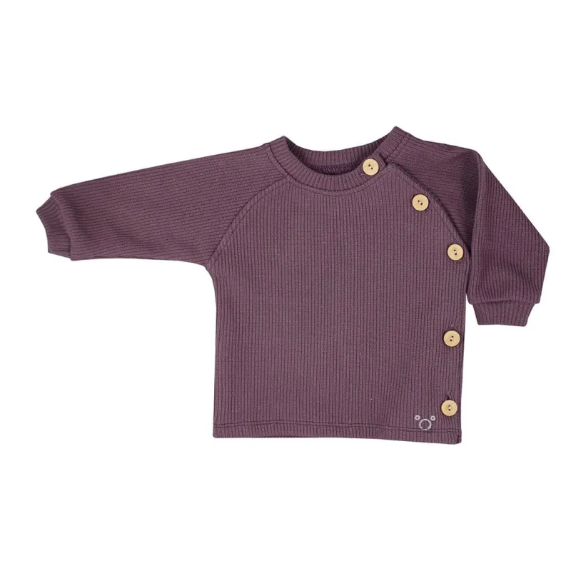 Koala Kojenecké tričko s dlouhým rukávem Pure purple