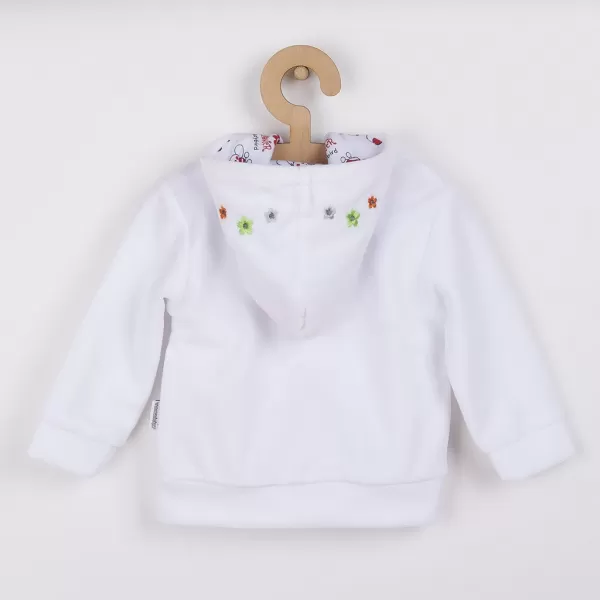 New Baby Semišková mikinka s kapucí