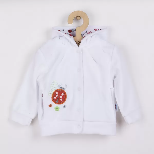 New Baby Semišková mikinka s kapucí