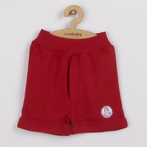 New Baby Kojenecká souprava tričko a kraťásky Marine