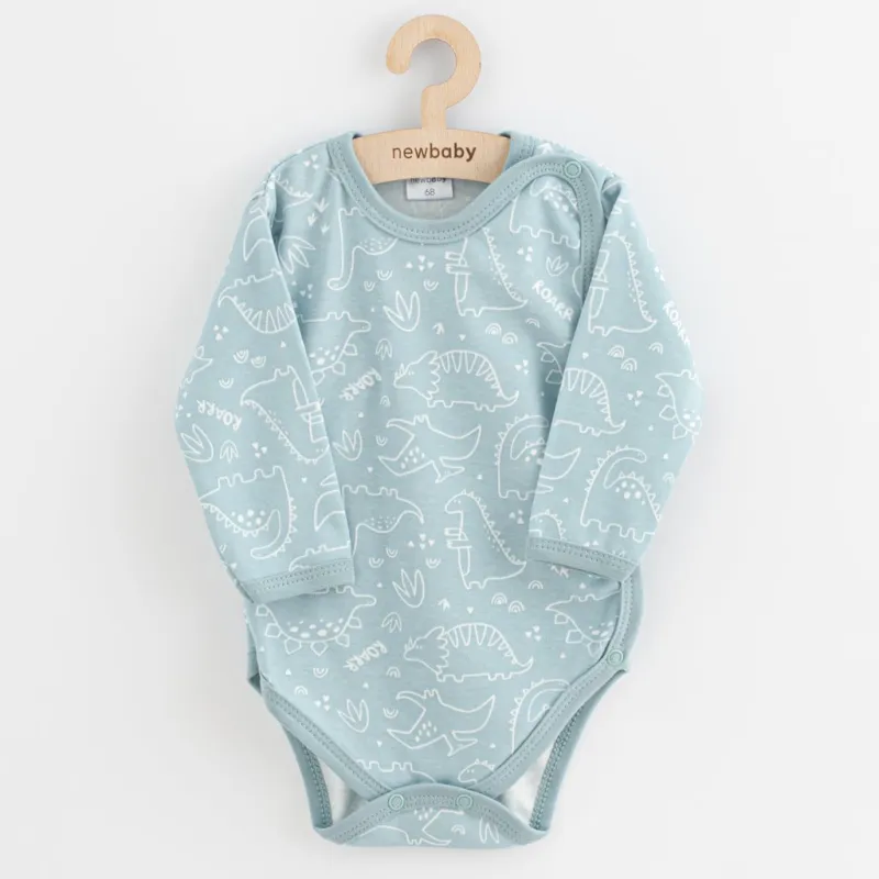 New Baby Kojenecké celorozepínací body Classic II Uni 3ks mátové