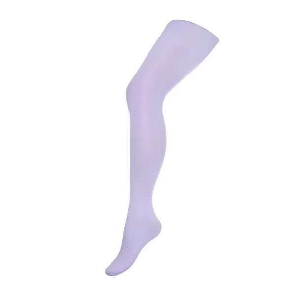 New Baby Dětskénbavlněné punčocháče 3D světle fialové s puntíky